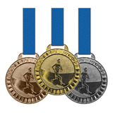 20 Medalhas Corrida Metal 44mm Ouro