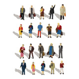 20 Miniaturas Pessoas Escala Ho 1 87 Maquete Figuras 1 87