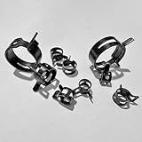 20 Pçs Lote Fivela Elástica Preta Para Linha De óleo Combustível Tubo De Mangueira De água 5mm 27mm Prendedor De Tubo Aro Clipes De Mola Braçadeira De Tubo 20 Peças 9mm