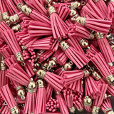 20 Pcs Pendão Pingente Prata Saco Chaveiro Brinco Camurça