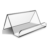 20 Pçs Porta Cartão De Visitas Acrílico Cristal Transparente