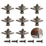 20 Peças De Pernas De Caixa De Latão Antigo Design Retrô Caixa De Armazenamento De Caixa De Joias De Madeira Protetor De Canto Decorativo Para Capas De Madeira Vintage Caixas De Joias Caixas De