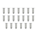 20 Pezinho Regulavel Para Moveis De Cozinha 10 Cm Quadrado