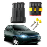 20 Plug Conector Automotivo 4 Vias Selado Prova D agua M f