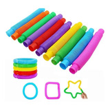 20 Poptube Tubo Fidget Tube Toys Folding Pop It Promoção