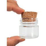 20 Potinho Vidro Papinha 40ml Tampa Cortiça Rolha Lembrança