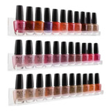 20 Prateleira Cristal Expositor Esmalte Organizador Manicure