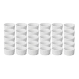 20 Ramekin Branco Canelado 100 Ml