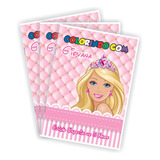 20 Revistinha De Colorir Personalizada Barbie Princesa