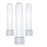 20 Tubetes 13cm Acrílico Baleiro Para Lembrancinha Transpare