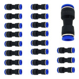 20 Un Conexão União Instantânea Pneumática Reta 8mm 10mm