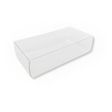 20 Uni Embalagem Mini Slice Cake Fatia Bolo Tablete 12x6x3cm