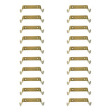 20 Unidades De Suporte P 1 Garrafas Adega Vertical Dourada 