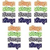 20 Unidades Faixa De Cabelo Dia Das Bruxas Kit Para Fazer Brinco De Couro Sintético Lenço De Cabeça De Dia Das Bruxas Tiara De Arco De Halloween Bebê Tecido Elasticidade Fantasma