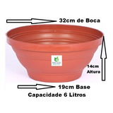 20 Vaso Cuia Grande Tc 32 Cor Cerâmica 6lts Rosa Deserto
