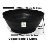 20 Vaso Cuia Grande Tc 32 Preto 6 Litros Rosa Do Deserto