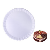 200 Bandeja Isopor Rendada Branca Redonda 25cm Ultra (1pct)