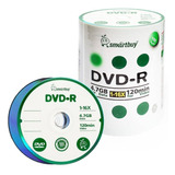200 Dvd-r Smartbuy Verde 16x Com