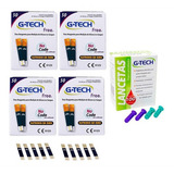 200 Fitas Tiras G-tech Free De Glicemia + 100 Lancetas Gtech