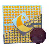 200 Mini Estrelas Que Brilham No Escuro - Laranja Neon Star