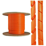 200 Mt Guaina Organizador Laranja Espiral Tubo Tube 6,2mm