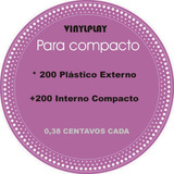 200 Plástico Externo + 200 Interno Compacto Vinil Sacos Prom