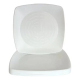 200 Prato Acrílico Quadrado Sobremesa Bolo Resistente 15cm 
