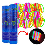 200 Pulseiras Fluorescente Neon Led Adereços