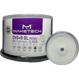 200 Un Dvd+rdl Maketech 8.5gb Printable
