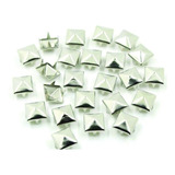 200 Unid Spike Piramide Rebite 10mm Metal Roupa Punk Rock
