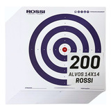 200 Alvos Cartonados Rossi 14x14 Ideal Para Tiro Esportivo