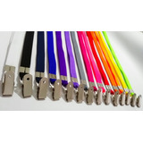 200 Cordões Crachá Simples 12mm Pronta Entrega Fabricante