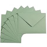 200 Envelopes A7 Verde Sálvia Para Cartões Comemorativos 13 X 18 Cm Para Convites De Casamento De 12 X 18 Cm Cartões Comemorativos Convites De Chá De Bebê De Aniversário