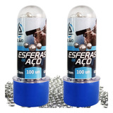 200 Esfera De Aço 6mm Niquelado Para Pistola Co2 Airgun