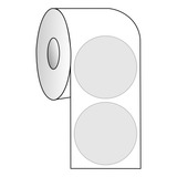 200 Etiquetas Redonda Bolinha Transparente Lacre Adesivo