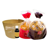 200 Formas Panetone 500g Kit Completo 100chocolate 100frutas
