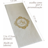 200 Guardanapos Personalizados Folha Dupla 36x28cm Premium