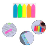 200 Kits Blocos Marcador De Página 5 Cores 100 Marcadores