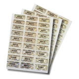 200 Lacre Selo Segurança Holográfico Garantia 10x30 Mm 1x3cm