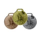 200 Medalhas 35mm Basquete Ouro Prata