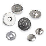 200 Pares Completos Botão Ima Magnético Rebite 1 Lado 14mm