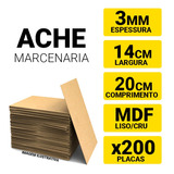 200 Placa Quadro Chapa Mdf Cru