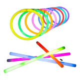 200 Pulseiras Neon Fluorescente Sortido Brilha Escuro Festa