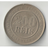 200 Reis 1896 Niquel Republica Linda