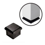 200 Tampas Plásticas Metalon 16x16 Preta Ponteira Interna