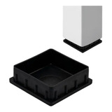 200 Tampas Plásticas Metalon 50x50 Preta Ponteira Interna