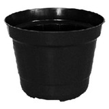 200 Vasos Pote 11 Plástico Rígido Preto P Suculentas E Mudas