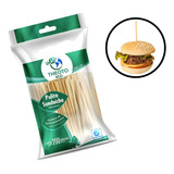 2000 Palito Espeto Pick Madeira Hamburguer Baguete Food 9cm