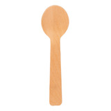 2000 Colherzinha De Madeira Descartavel Biodegradável 10 Cm