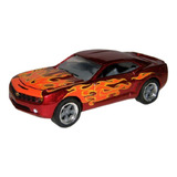 2006 Camaro Concept Muscle Car Garage Flames Greenlight 1/64